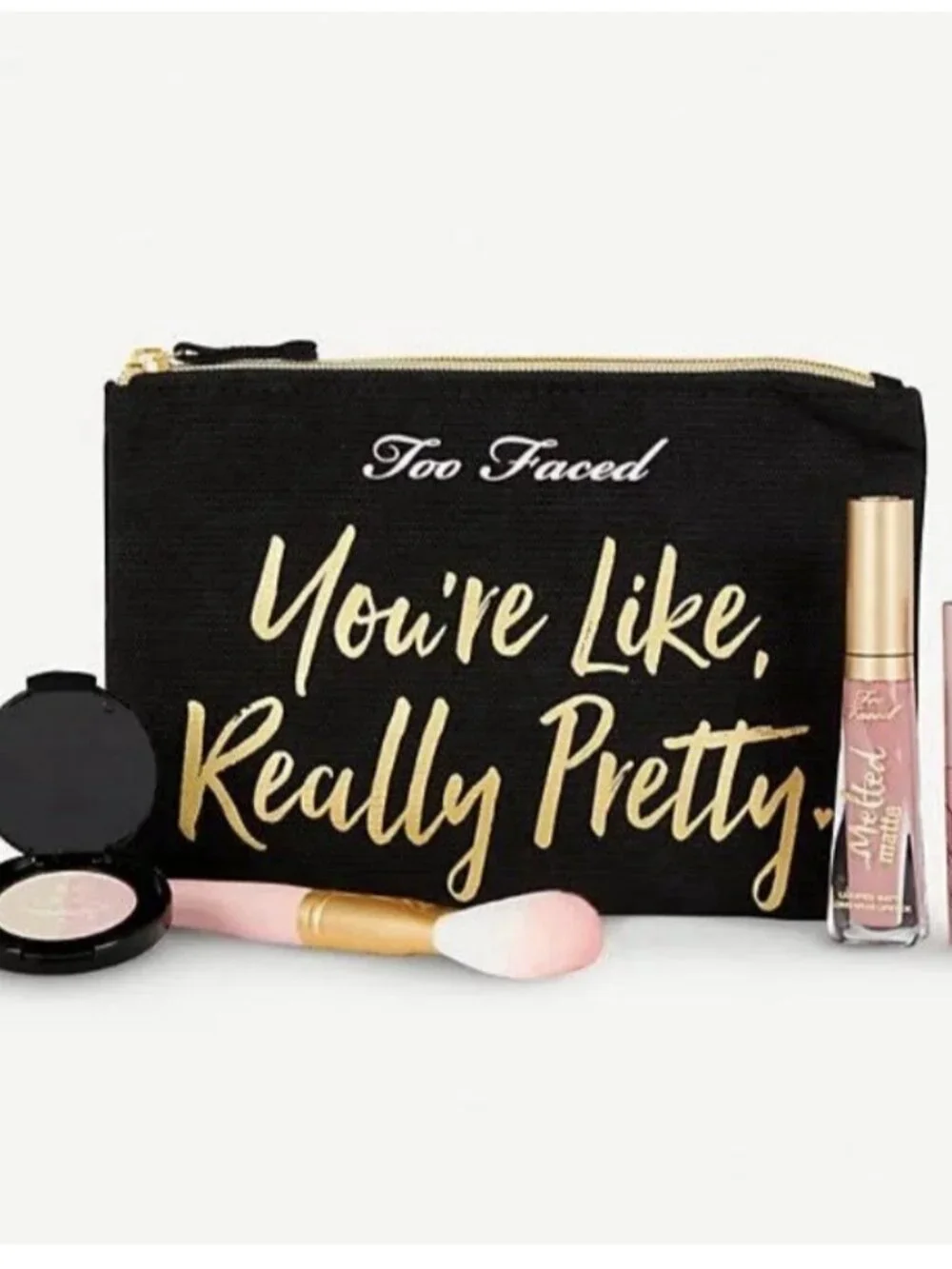 Too Faced Limited Edition 5-Pc. One Hot Mama Set with Pouch New In Box Queen‎ B